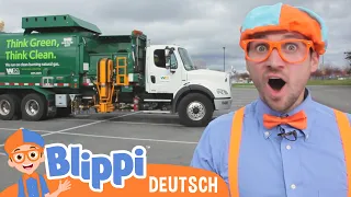 Blippi recycelt mit Müllwagen | Blippi Deutsch | Abenteuer und Videos für Kinder