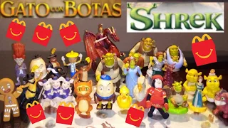 SHREK y EL GATO CON BOTAS McDonald's Colección Completa Juguetes Dreamworks