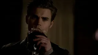 Klaus Makes Stefan Drink Human Blood - The Vampire Diaries 2x22 Scene