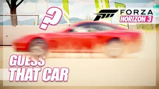 Forza Horizon 3 - Guess That Car! (Mini Games & Random Fun)