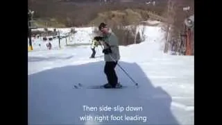syt ski -  most basic = learn SIDE-STEP