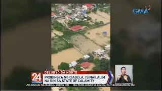 24 Oras: Lalaki, kumapit sa bubong na tinangay ng baha