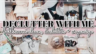 ✨🧺 DECLUTTER WITH ME | BATHROOM DECLUTTER | LINEN CLOSET ORGANIZATION | MESSY TO MINIMAL