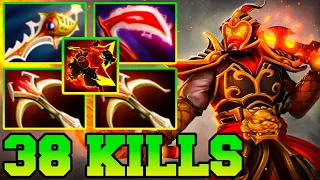 2 Deadalus + Divine Rapier = 38 Kills & Rampage !! Ember Spirit Dota 2 Mid Carry Pro Gameplay Guide