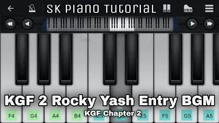 KGF 2 Rocky Yash Entry BGM • Perfect Piano Cover • Easy Tutorial • How To Play