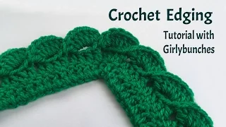 Crochet Wave Fan Edging - Tutorial | Girlybunches