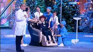 Елена Степаненко в кресле OTO Абсолют на  Голубом огоньке  2017