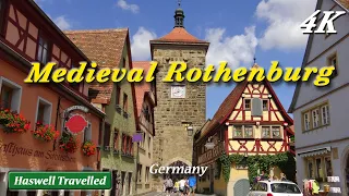 Rothenburg ob der Tauber, Medieval Walled Old Town - Germany 4K Travel Video