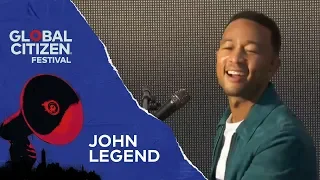 John Legend Performs All of Me | Global Citizen Festival NYC 2018