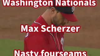 マックス・シャーザー(MLB ワシントン・ナショナルズ)のスピンのかかった迫力あるストレート集　Washington Nationals  Max Scherzer  Nasty Fourseams