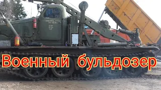 Сборка бульдозера БАТ-М. Воздушный запуск дизеля.