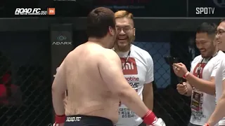 '괴물 레슬러' 심건오의 화끈한 타격반란 XIAOMI ROAD FC 050