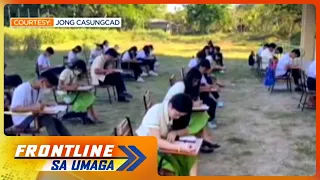 Mga estudyante sa Quezon, nag-exam sa open field dahil mainit sa classroom | Frontline Sa Umaga