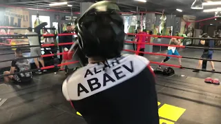 Badass Alan Abaev sparring in Moscow, Russia