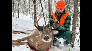 2022 Maine Deer Hunt | Double-Teaming on a Big Buck Track