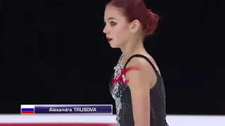Alexandra Trusova - warm-up before free program | Skate America 2021