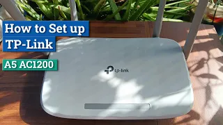 How to Set up TP-Link A5 AC1200 dual band wi-fi router (Tagalog)