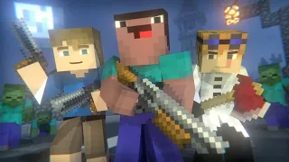 Minecraft SkyWars - A ILHA DO ZUMBI. Minecraft animação.