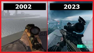 Evolution of Battlefield games 2002 - 2023 (No Commentary)