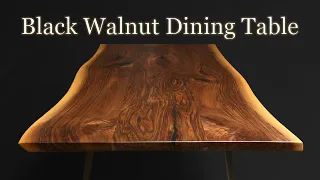 I Built A Live Edge Black Walnut Dining Table Out Of My Garage
