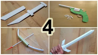 WHAT CAN BE MADE OF PAPER? - ( 4 AMAZING PRODUCTS EASY TO MAKE )