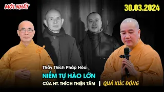 Sư phụ Thầy Pháp Hòa khiến ĐẠI CHÚNG RƯNG RƯNG NƯỚC MẮT trước những câu nói về Thầy Pháp Hòa