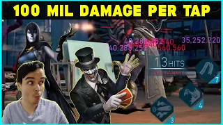 100 Mil Damage Every Tap LLTJ + Raven Strategy injustice 2 Mobile Best Solo Raid Teams