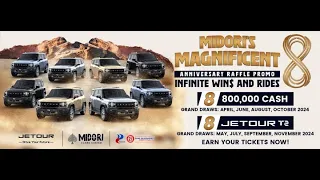 Midori's Magnificent 8 to give away 8 Jetour T2 SUVs