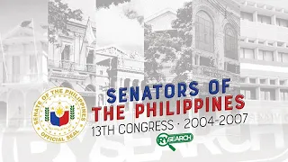 SENATORS OF THE PHILIPPINES: THIRTEENTH CONGRESS (2004-2007) | RY SEARCH