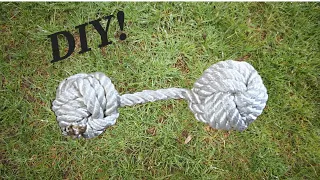 CHEAP & EASY DOG TOY made from rope!