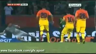 PSG 2-2 FC Barcelona All Goals & Highlights 4-8-2012