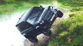 Land Rover Defender JUMPING and STUNTS Demonstration
