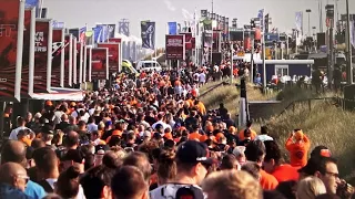 Arrival of Formule 1 fans in Zandvoort