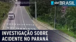 Imagens que mostram momentos antes de ônibus tombar no PR são divulgadas | SBT Brasil (27/01/21)