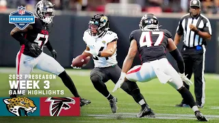 Jacksonville Jaguars vs. Atlanta Falcons Preseason Week 3 Highlights | 2022 NFL Season