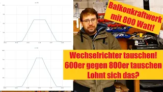 Balkonkraftwerk -  "Upgrade" des Wechselrichter von 600 auf 800 Watt?