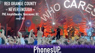 Never Enough - Rex Orange County LIVE, PNE Amphitheatre, Vancouver - Phones UP - 6/8/2022