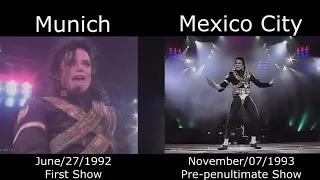 Michael Jackson - Jam - Dangerous Tour - Munich vs Mexico City (First and Pre-penultimate Show)