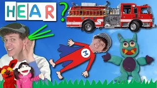 What Do You Hear? Song #4 | Superhero, Fire Truck, Monster | Learn With Matt