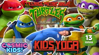 NEW! Teenage Mutant Ninja Turtles Mutant Mayhem - Cosmic Kids Yoga Adventure!