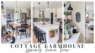 SPRING HOME TOUR // COTTAGE FARMHOUSE SPRING HOME DECOR TOUR  // CHARLOTTE GROVE FARMHOUSE