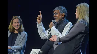 "The Price of Free" Q&A with Kailash Satyarthi, Nina Smith, and Holly Gordon | SkollWF 2018