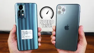 Infinix Note 11 Pro vs iPhone 11 Pro Max SPEED TEST! OMG🤑