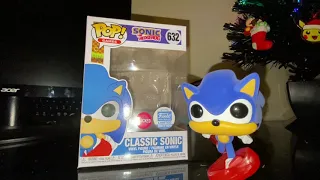 Funko Shop Exclusive Flocked Classic Sonic Pop (Running) unboxing and showcase