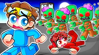 Surviving 24 HOURS in a ZOMBIE APOCALYPSE in Roblox!