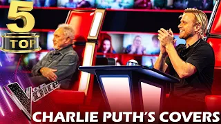 TOP 5 CHARLIE PUTH'S COVERS ON THE VOICE | BEST AUDITIONS