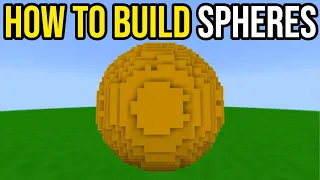How To Make Spheres With One Command | Minecraft PS4/Xbox/PE/Bedrock
