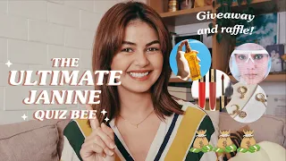 The Ultimate Janine Quiz Bee (Giveaway + Raffle!!) | Janine Gutierrez