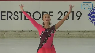 Olga Chepurova. Oberstdorf 2019. Silver Ladies I FS. 7 place