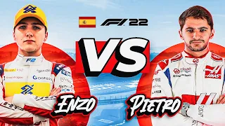 Duelo ÉPICO no F1 22! Barcelona GP Enzo x Pietro Fittipaldi